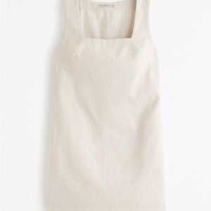 Abercrombie Linen-Blend Wide Strap Mini Dress
